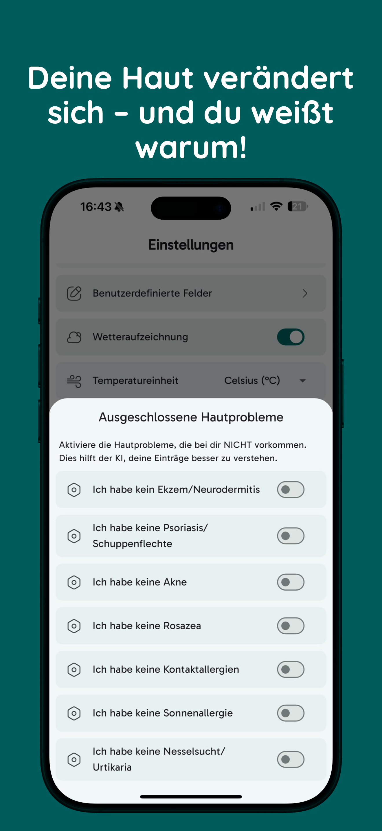 SkinLog Screenshot